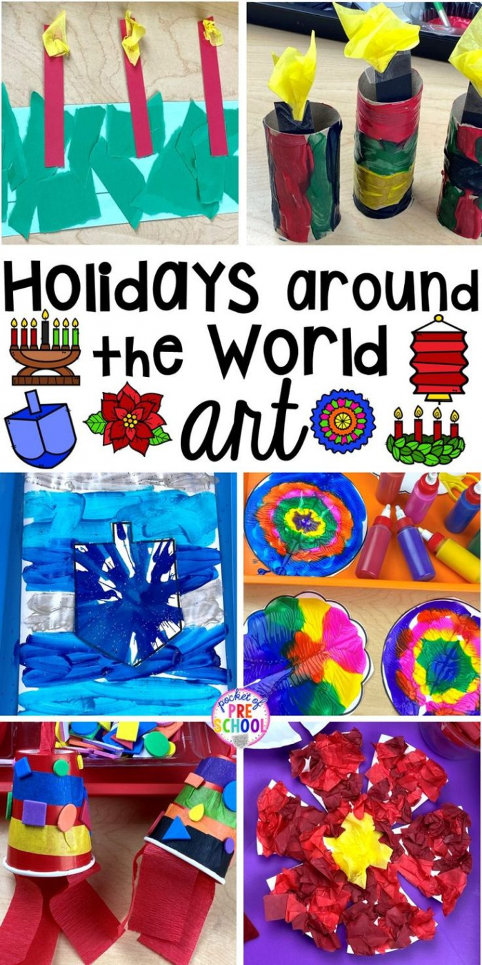 Christmas & Holidays Around the World Sensory and Art Activities