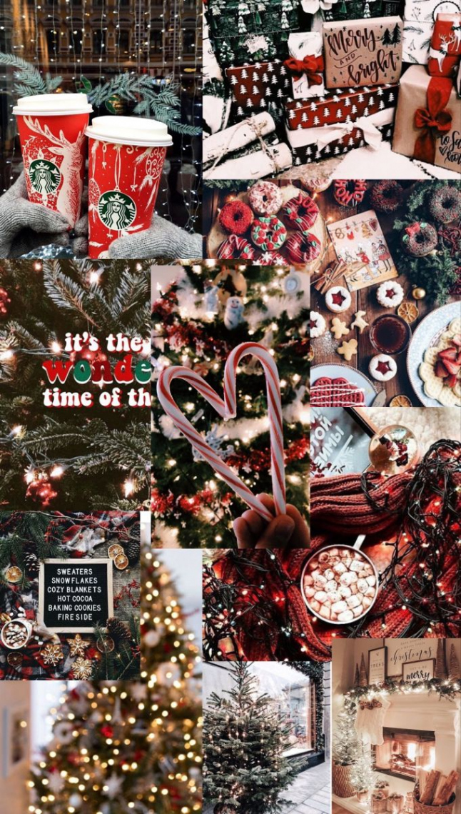 Christmas collage  Christmas collage, Christmas lockscreen