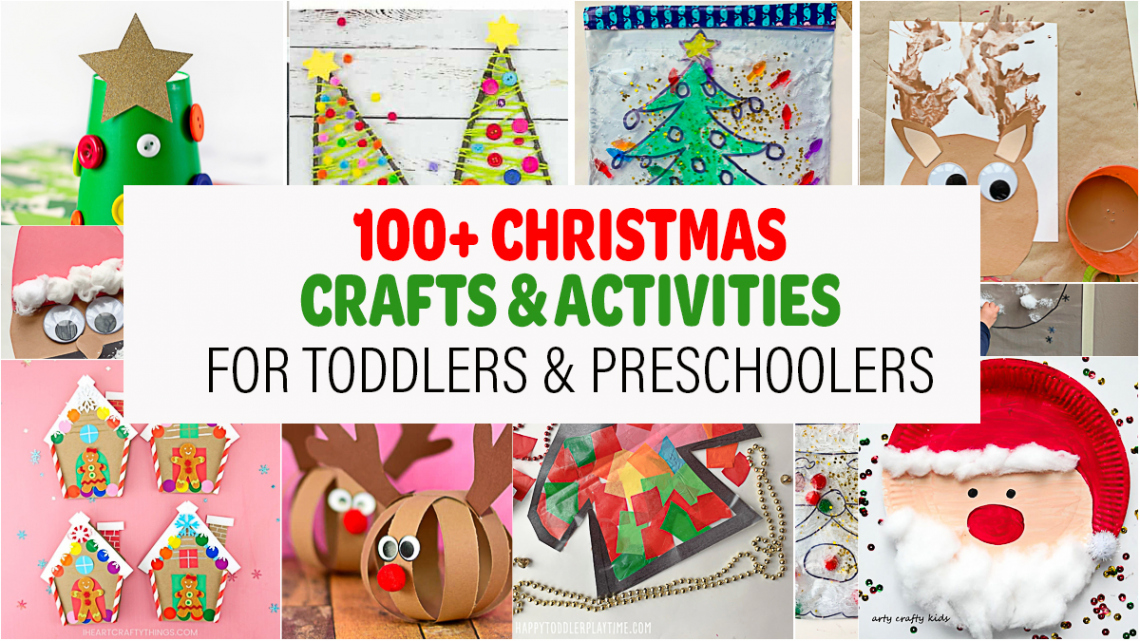 + Christmas Crafts & Activities for Kids - Happy Toddler Playtime