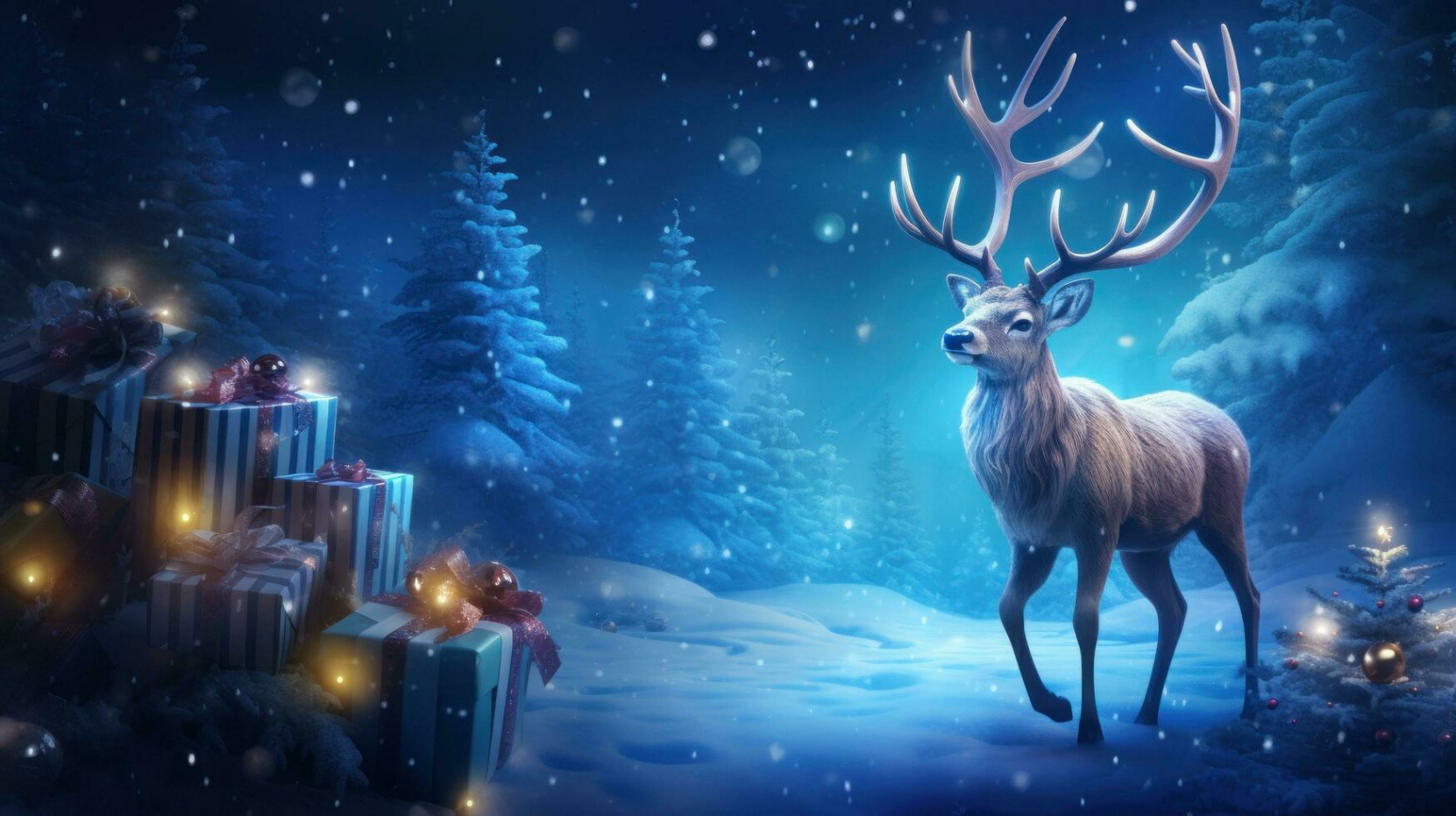 Christmas Deer Stock Photos, Images and Backgrounds for Free Download