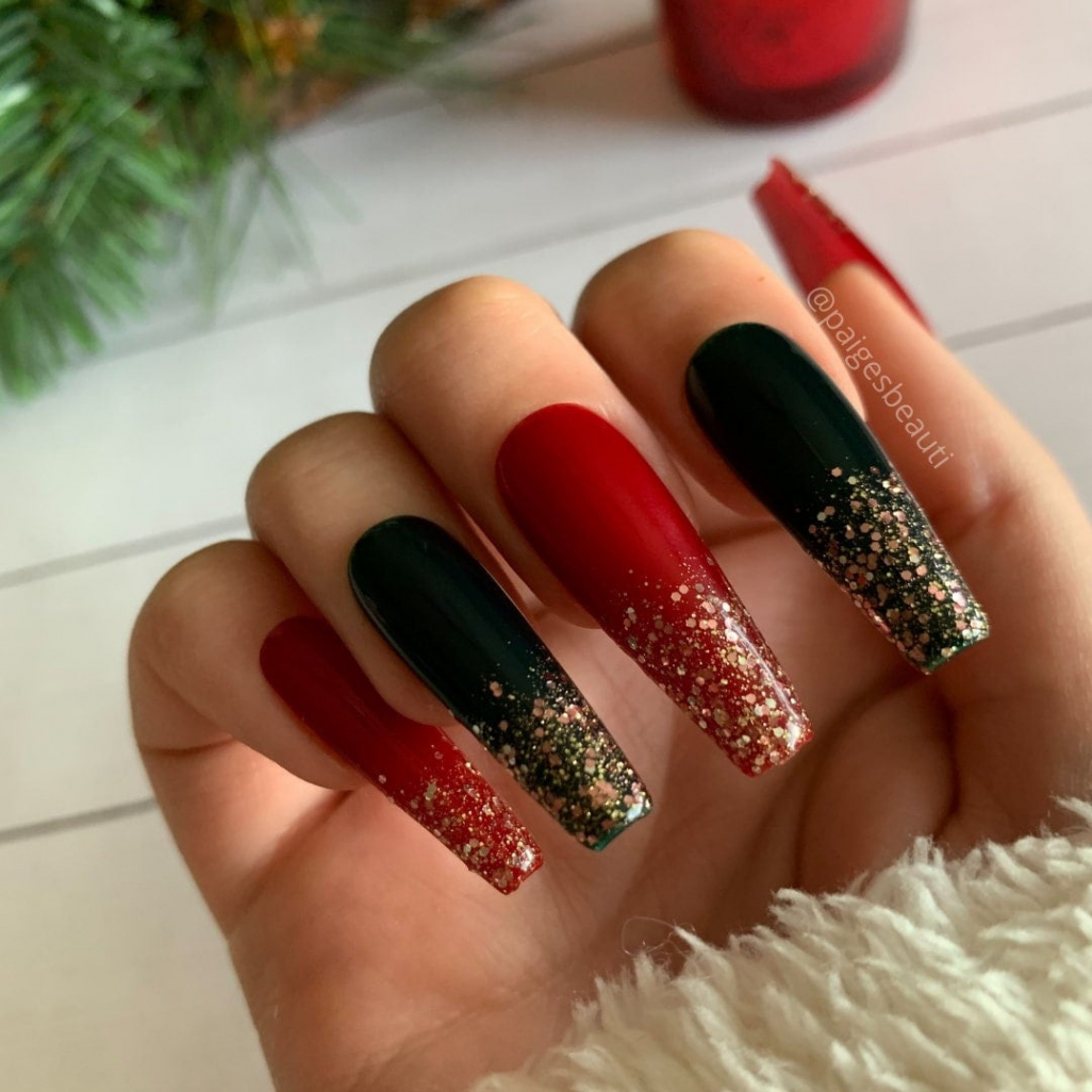 Christmas Morning Red and Green Holiday Press on Nails - Etsy