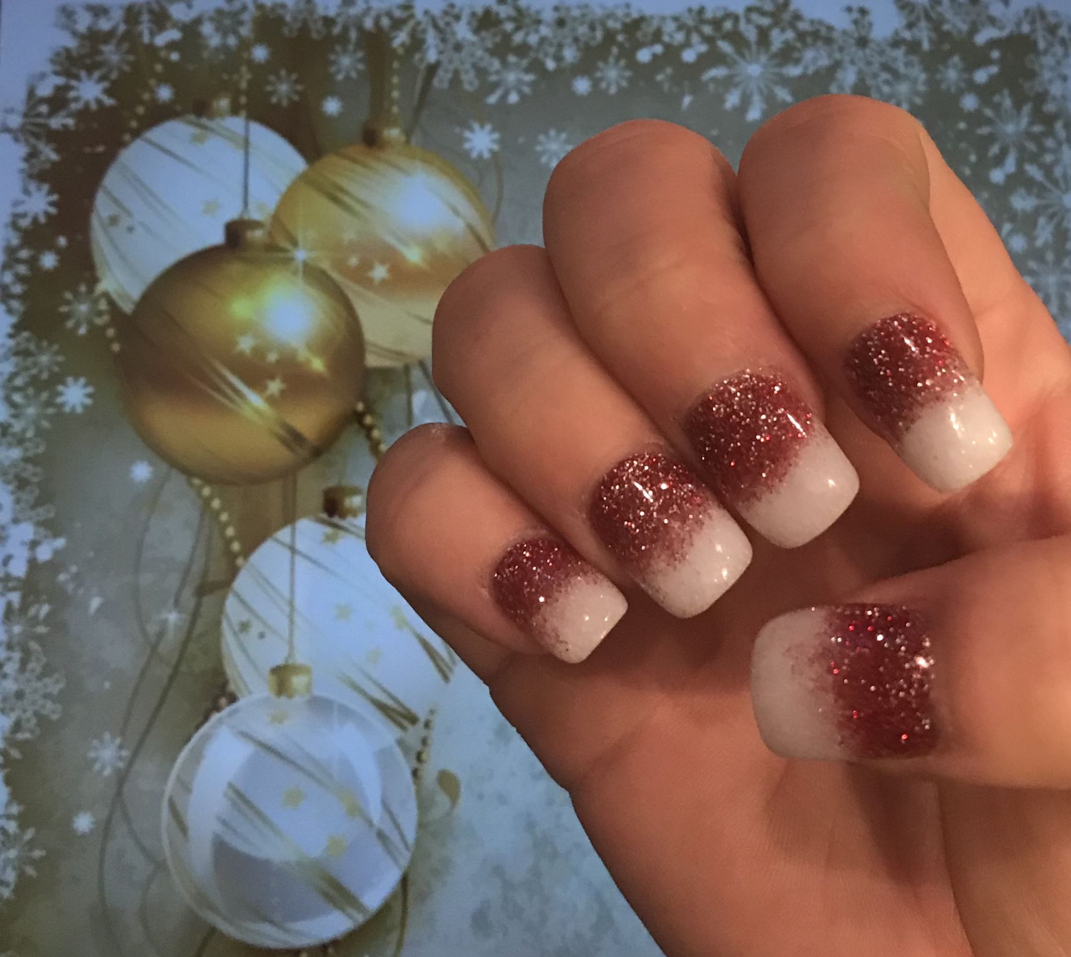 Christmas nail dip  Christmas nail colors, Christmas nail designs