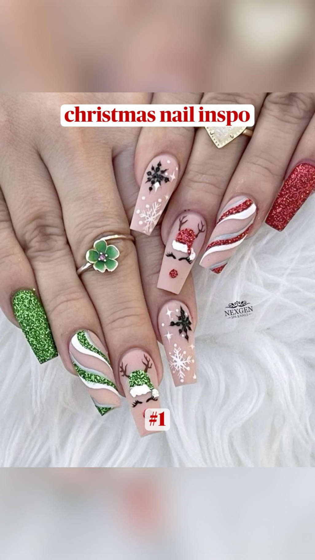 christmas nail inspo  Xmas nails, Gel nails, Winter nails