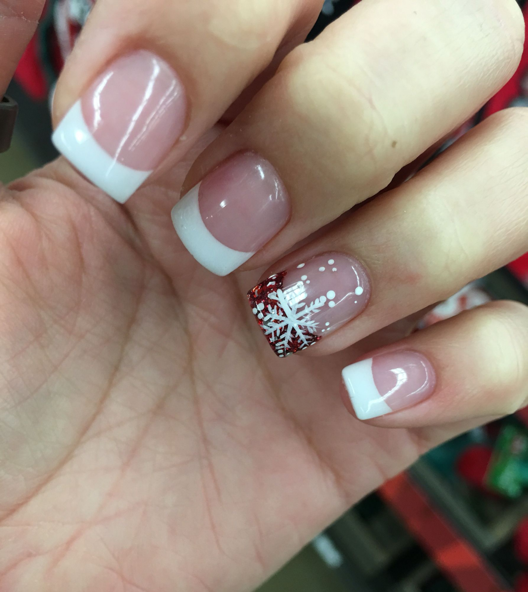 Christmas Nails  Christmas nails acrylic, Christmas gel nails