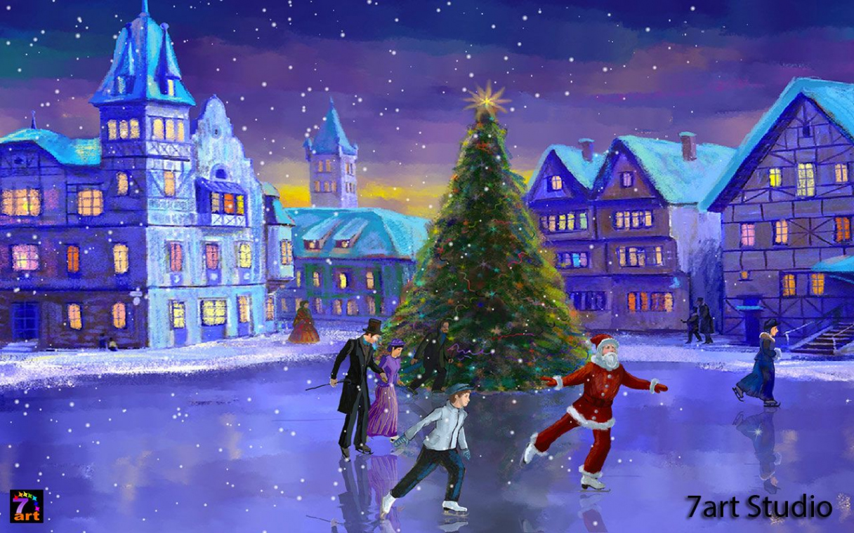 Christmas Rink screensaver and live wallpaper - your brilliant