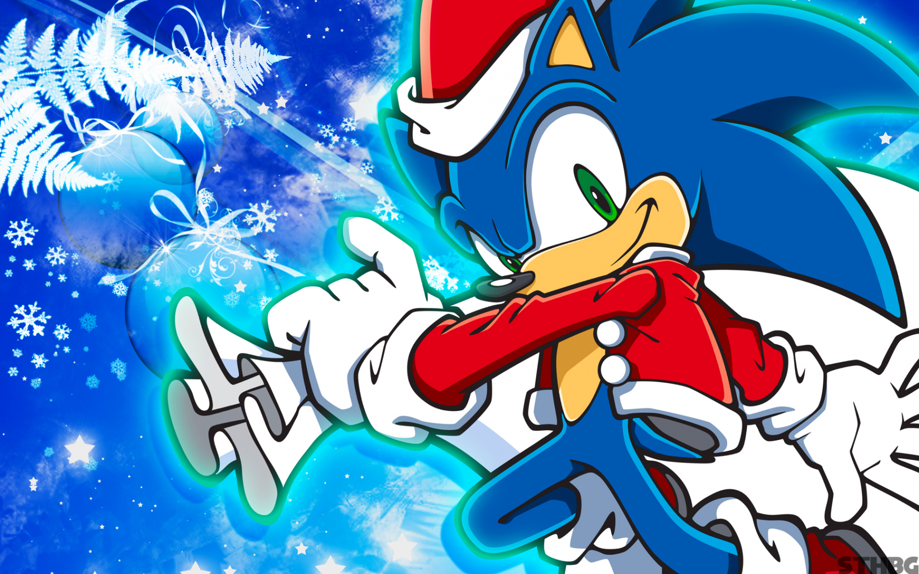 Christmas Sonic Wallpaper by SonicTheHedgehogBG on DeviantArt