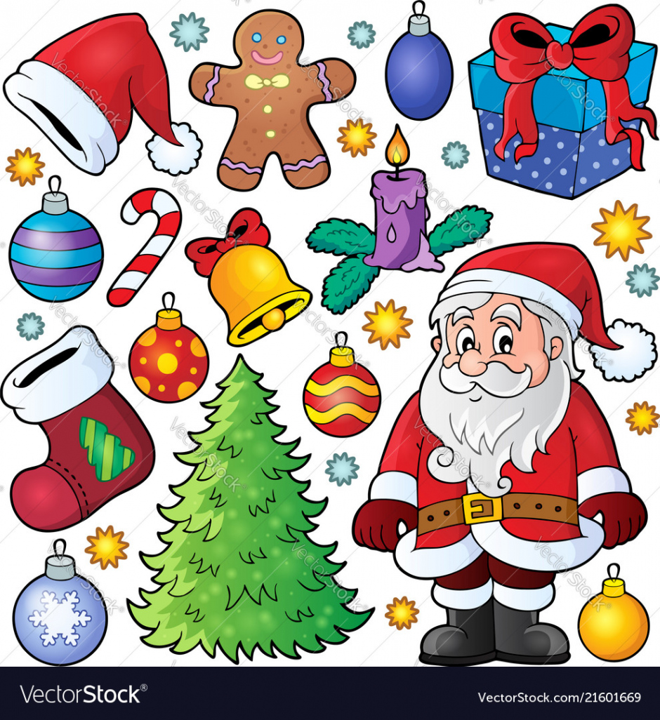 Christmas theme collection  Royalty Free Vector Image