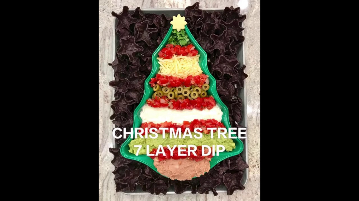 Christmas Tree  Layer Dip by The BakerMama