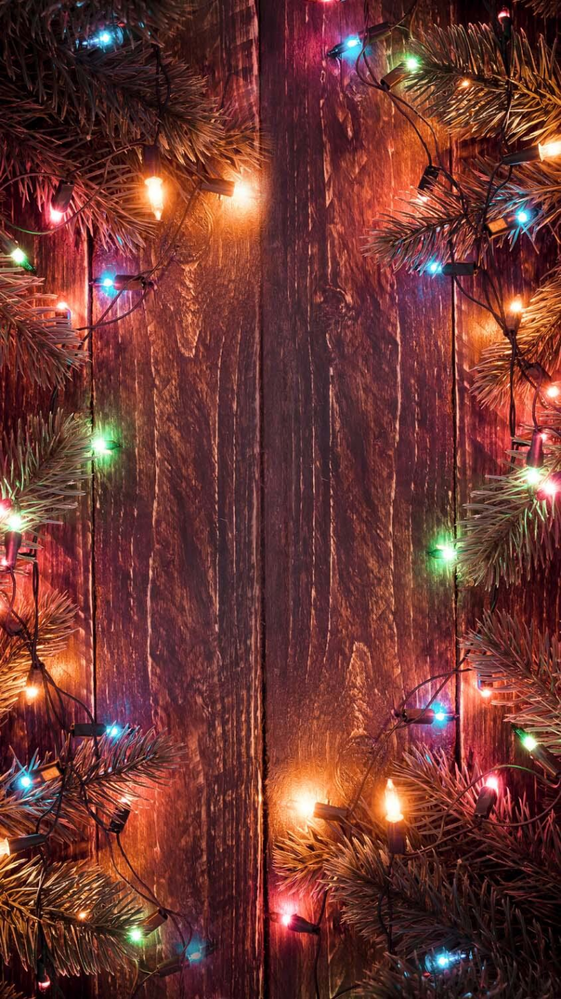 Christmas Tree Lights iPhone Wallpaper HD - iPhone Wallpapers in