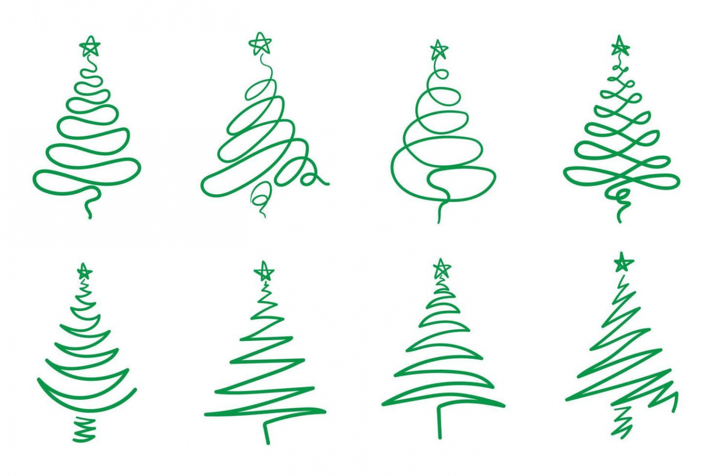 Christmas Tree Outline Vector Art, Icons, and Graphics for Free