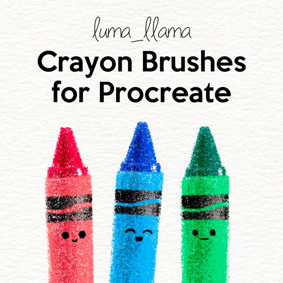 Crayon Brushes for Procreate by luma_llama