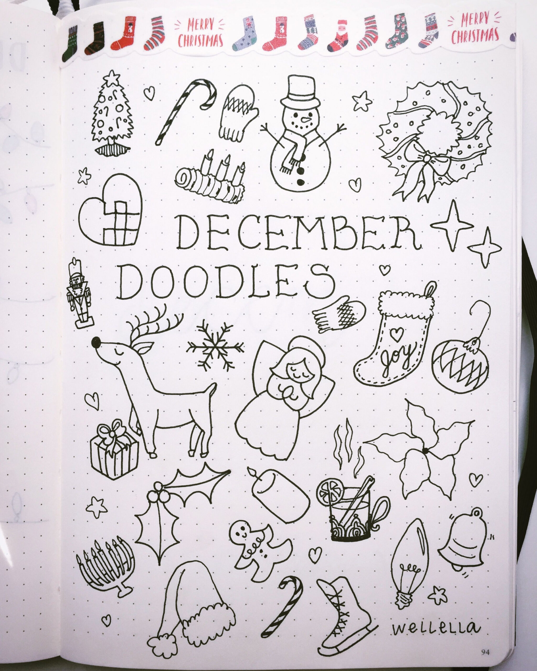 Creative December Bullet Journal Ideas