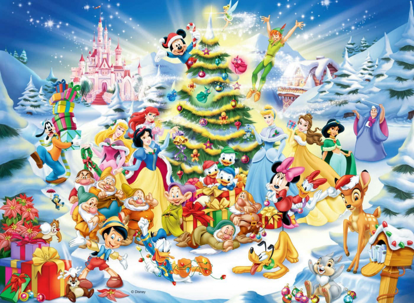 +] Cute Disney Christmas Wallpapers  Wallpapers