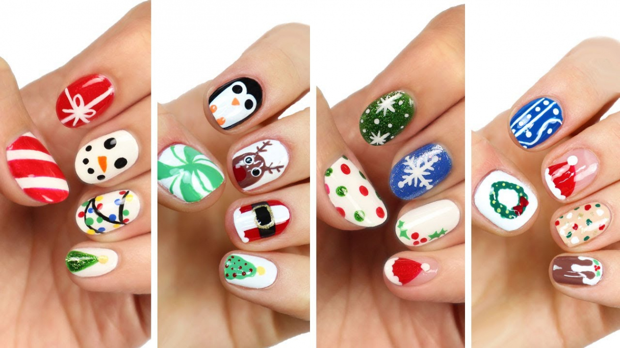 Cute Nail Art  🎄 Fun & Easy Christmas Nail Design Compilation!