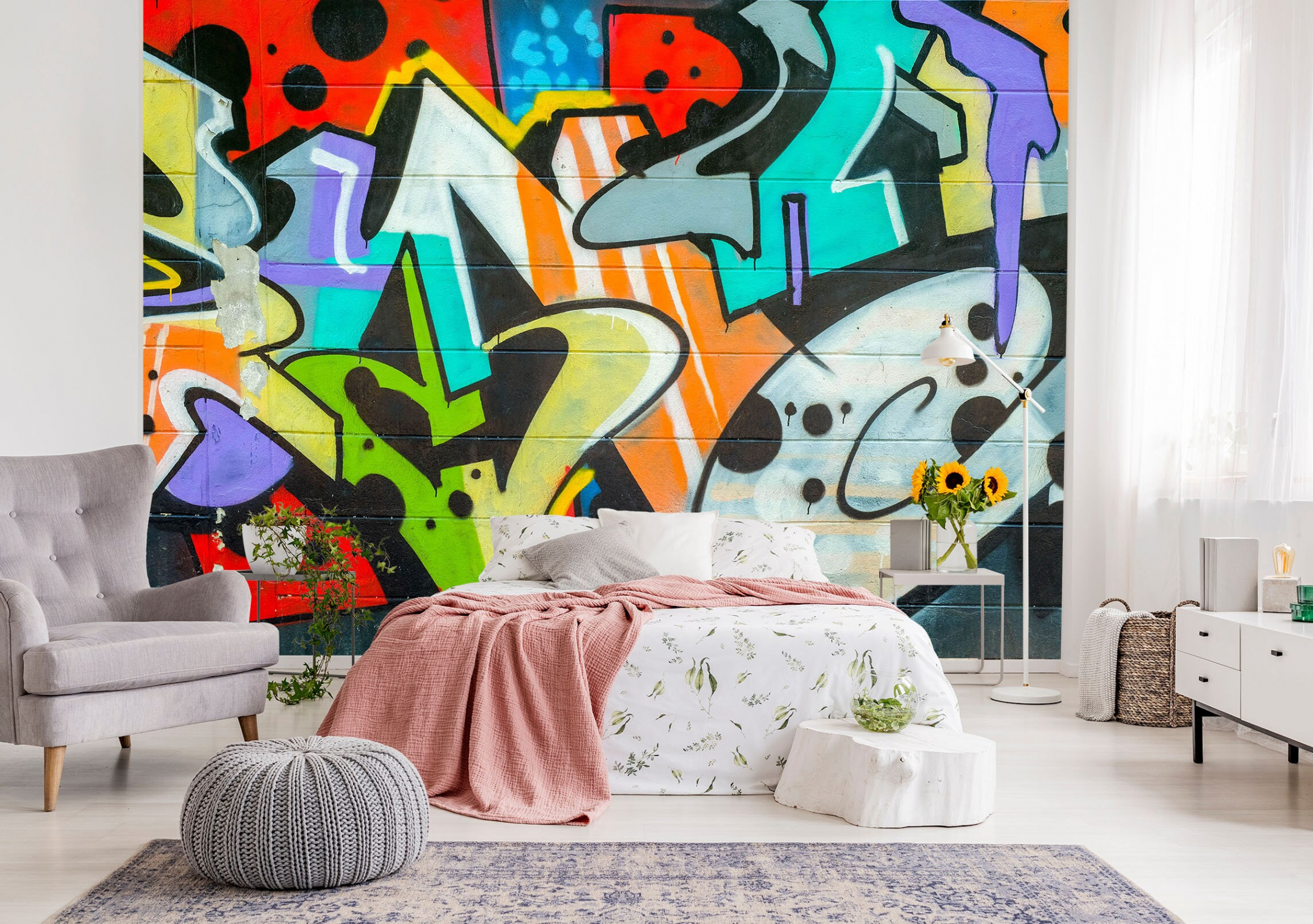 D Graffiti Art Design Schlafzimmer L kommerzielle - Etsy