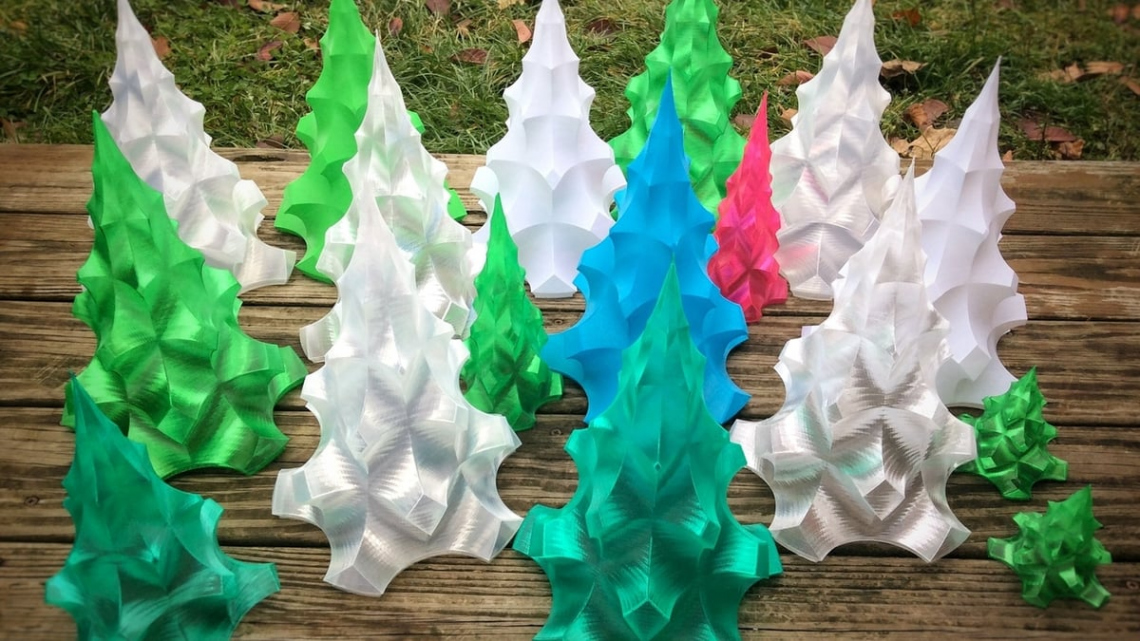 D Printed Christmas Tree:  Tree-Mendous Models  AllDP