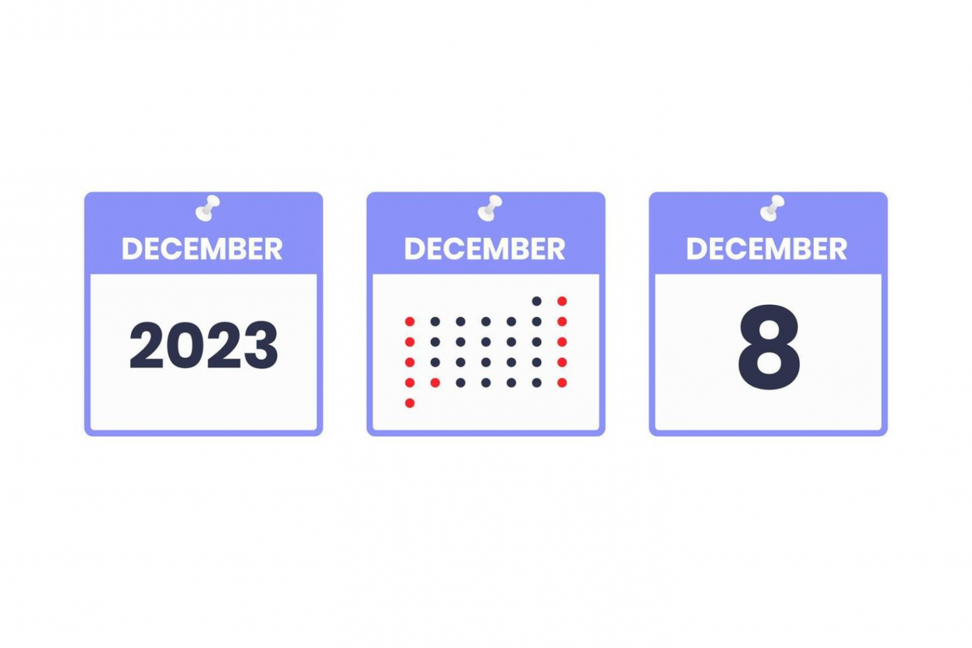 December  calendar design icon