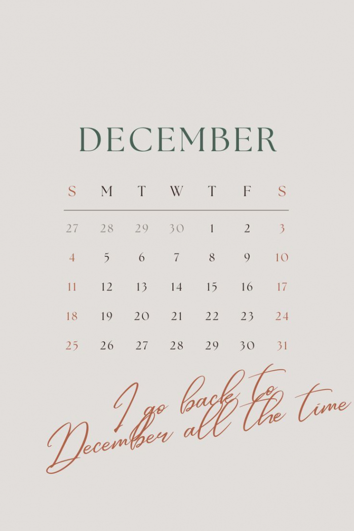 December  Calendar  Iphone wallpaper images, Cute christmas