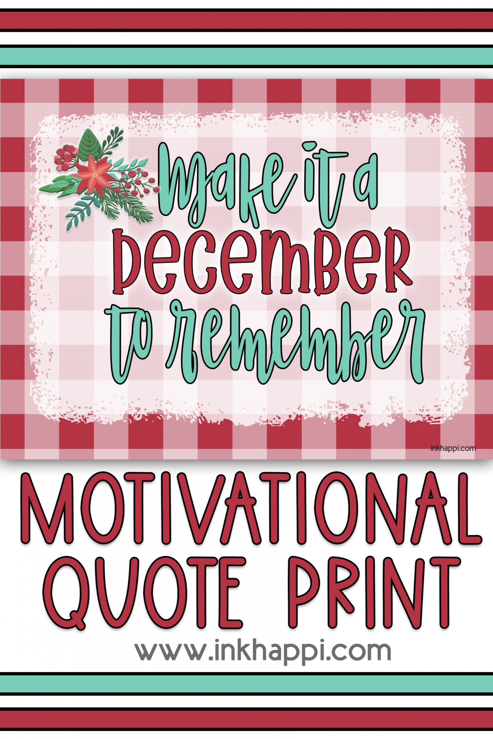 December  Calendar Make it a December to remember! - inkhappi