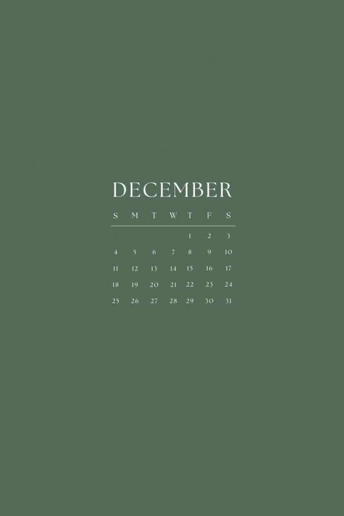 December  Calendar: Motivation, Organization, and Study Aesthetic