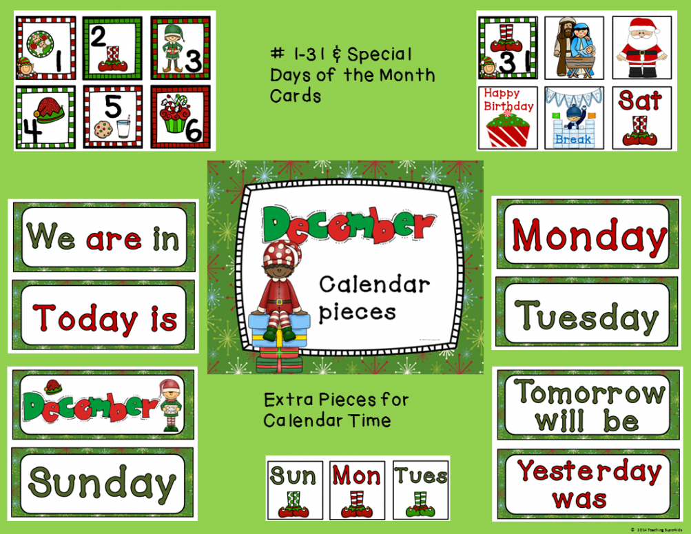 December Calendar Numbers  Linear Calendar Cards  Calendar