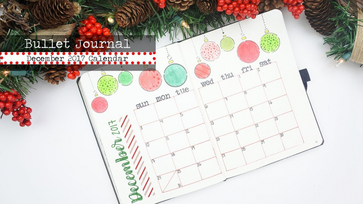 December Calendar  Planner  Bullet Journal Set Up  Plan with Me