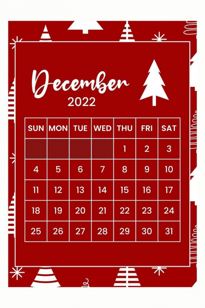 December Calendar  Printable White Christmas Trees - Etsy