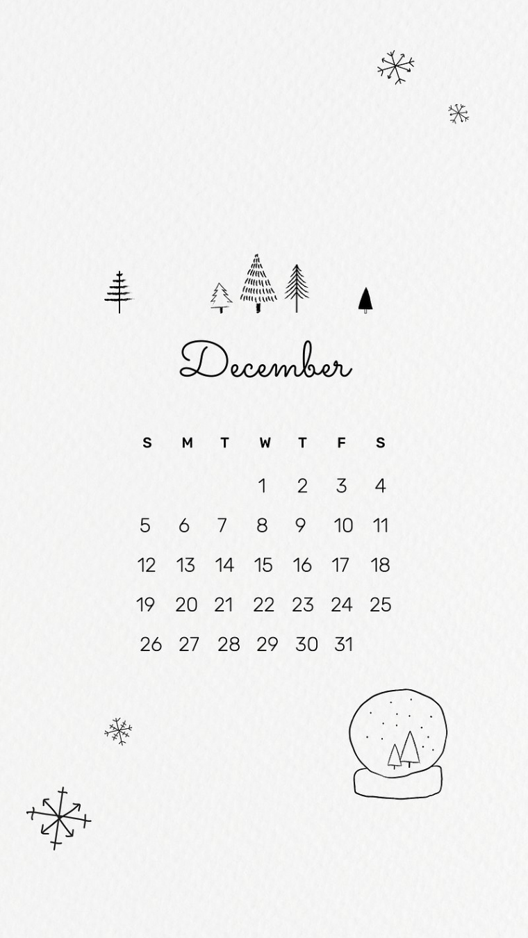 December  Calendar Wallpaper Images  Free Photos, PNG