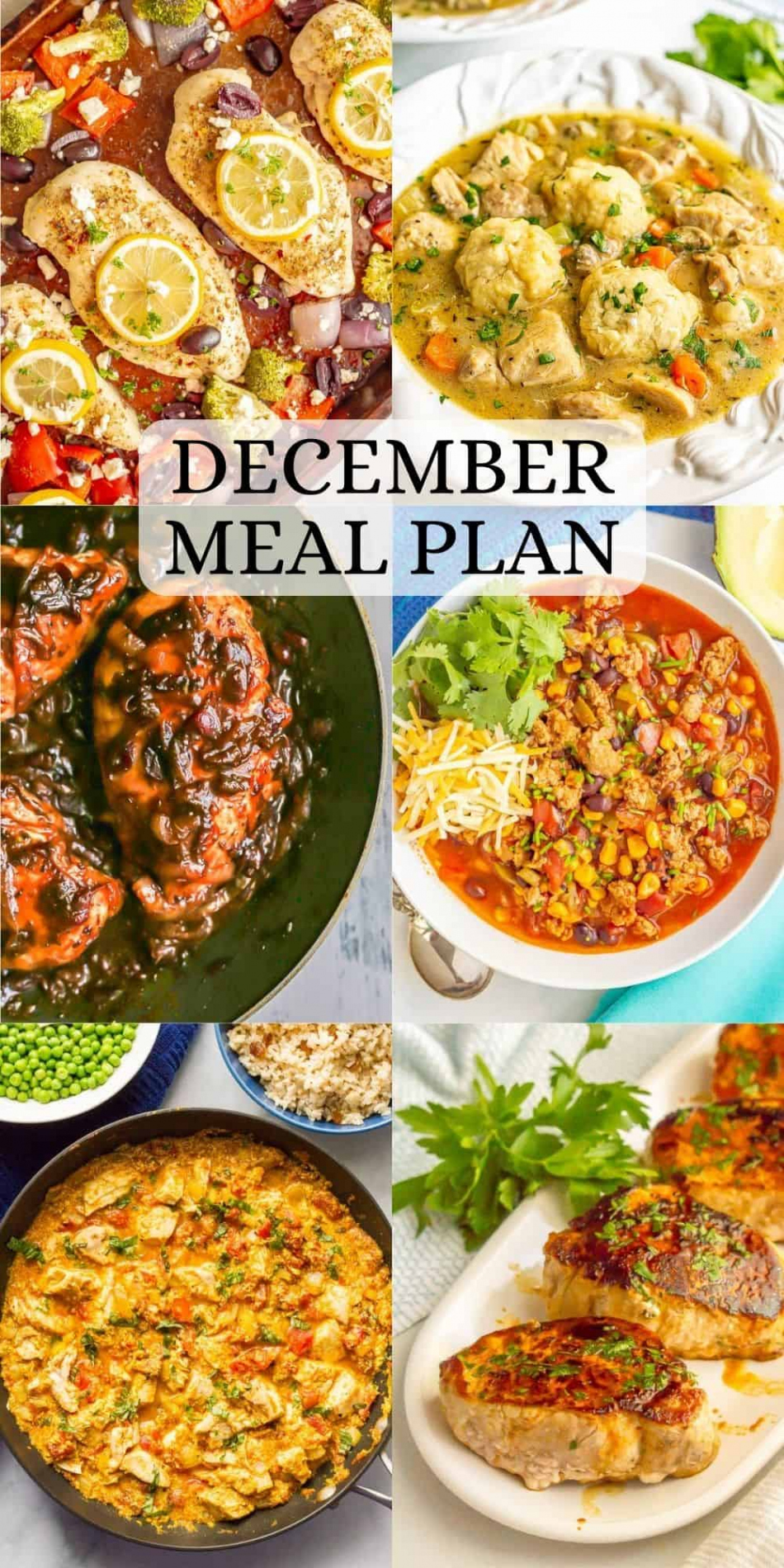 December Meal Plan - Family Food on the Table