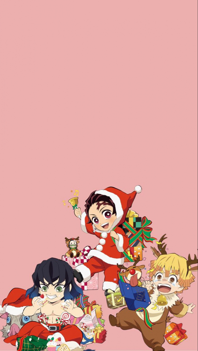 Demon slayer Christmas wallpaper  Anime background, Anime, Anime