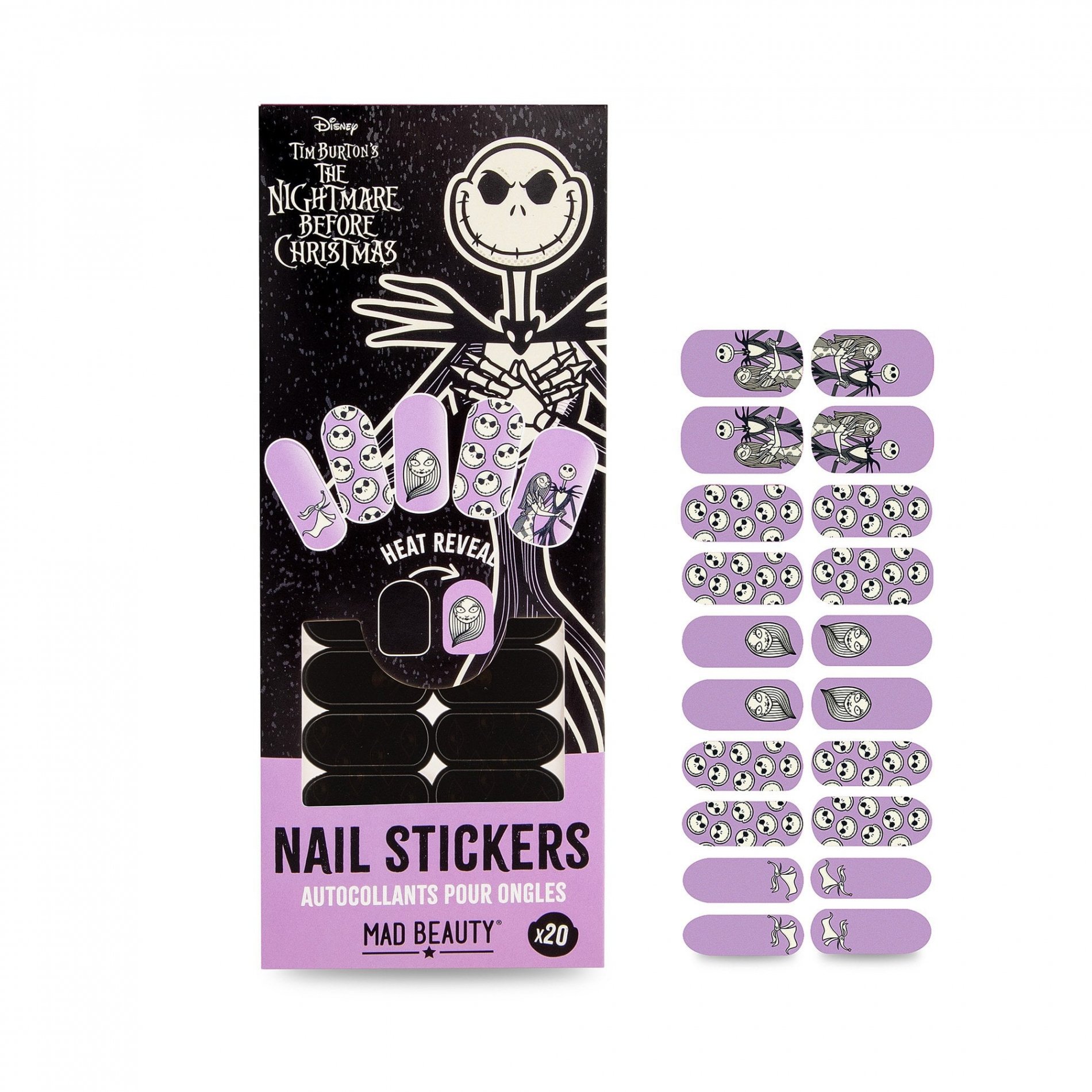 Disney Nightmare Before Christmas Nail Stickers - Disney from Mad