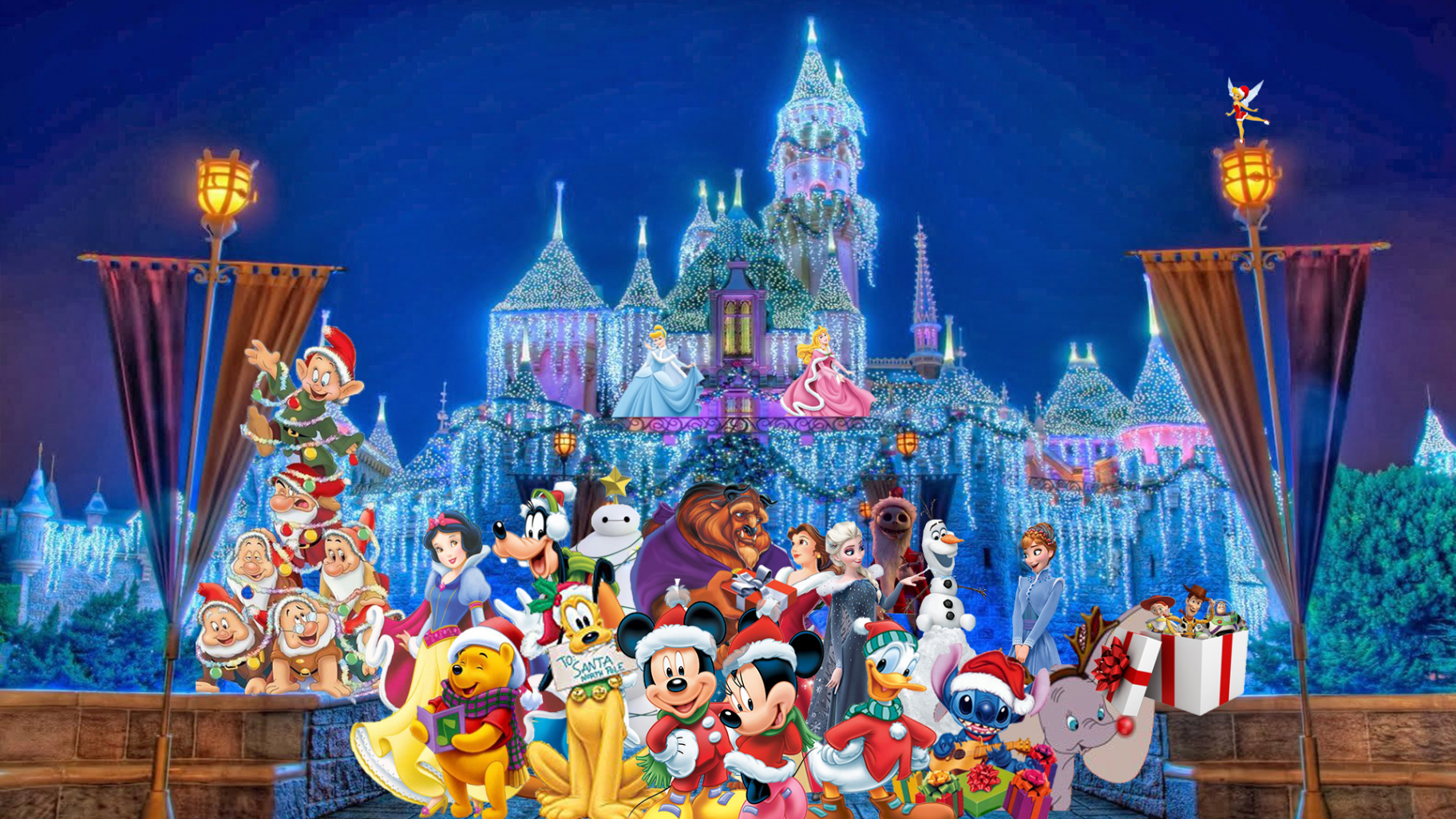 Disneyland Christmas Wallpaper by Thekingblader on DeviantArt