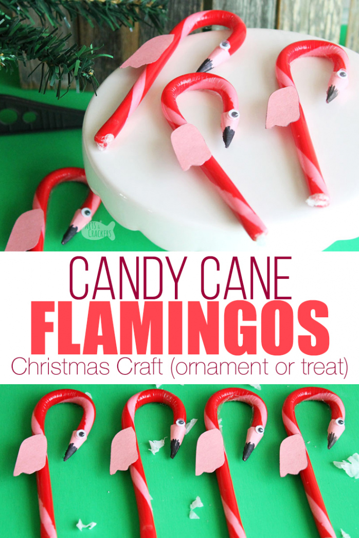 DIY Flamingo Candy Cane Craft  Unconventional Christmas Decor