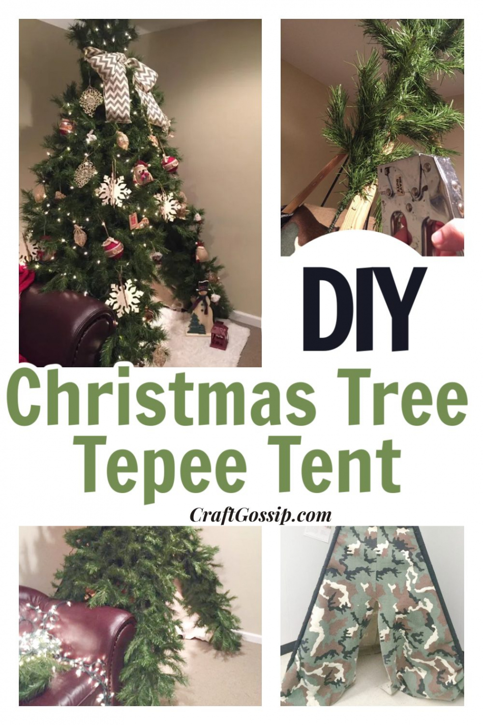 DIY Magical Christmas Tree Tepee Tent — CraftBits