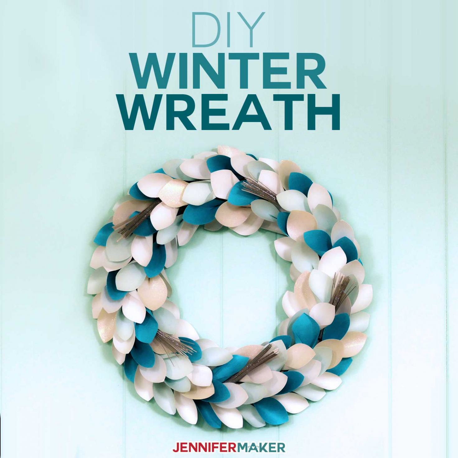 DIY Winter Wreath: Stylish & Simple Holiday Decor - Jennifer Maker