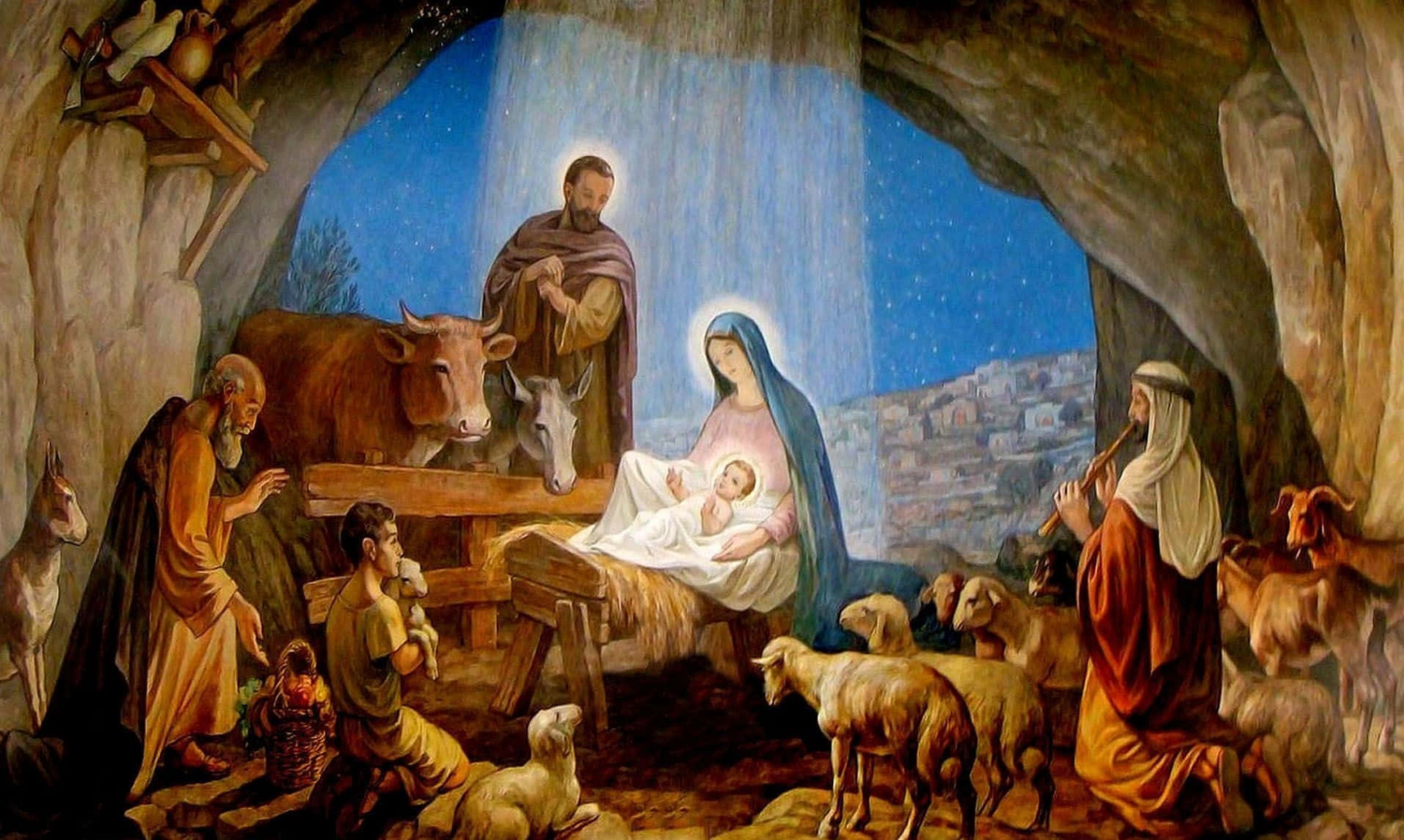 Download A Beautiful Nativity Scene  Wallpapers