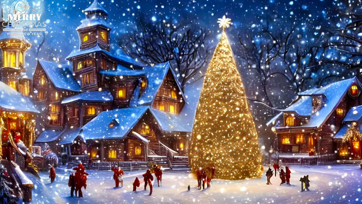 Download Enjoy the Holidays at this Beautiful Christmas Village