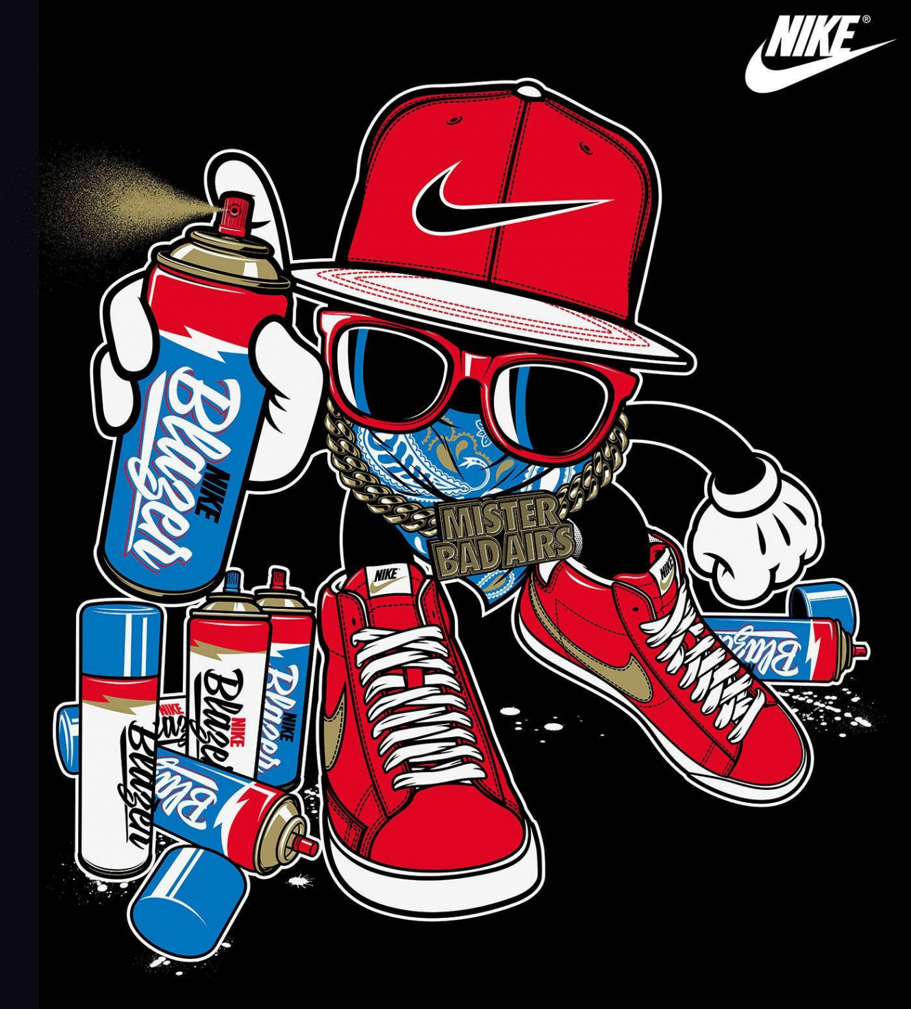 Download Nike Graffiti Red Cap Wallpaper  Wallpapers