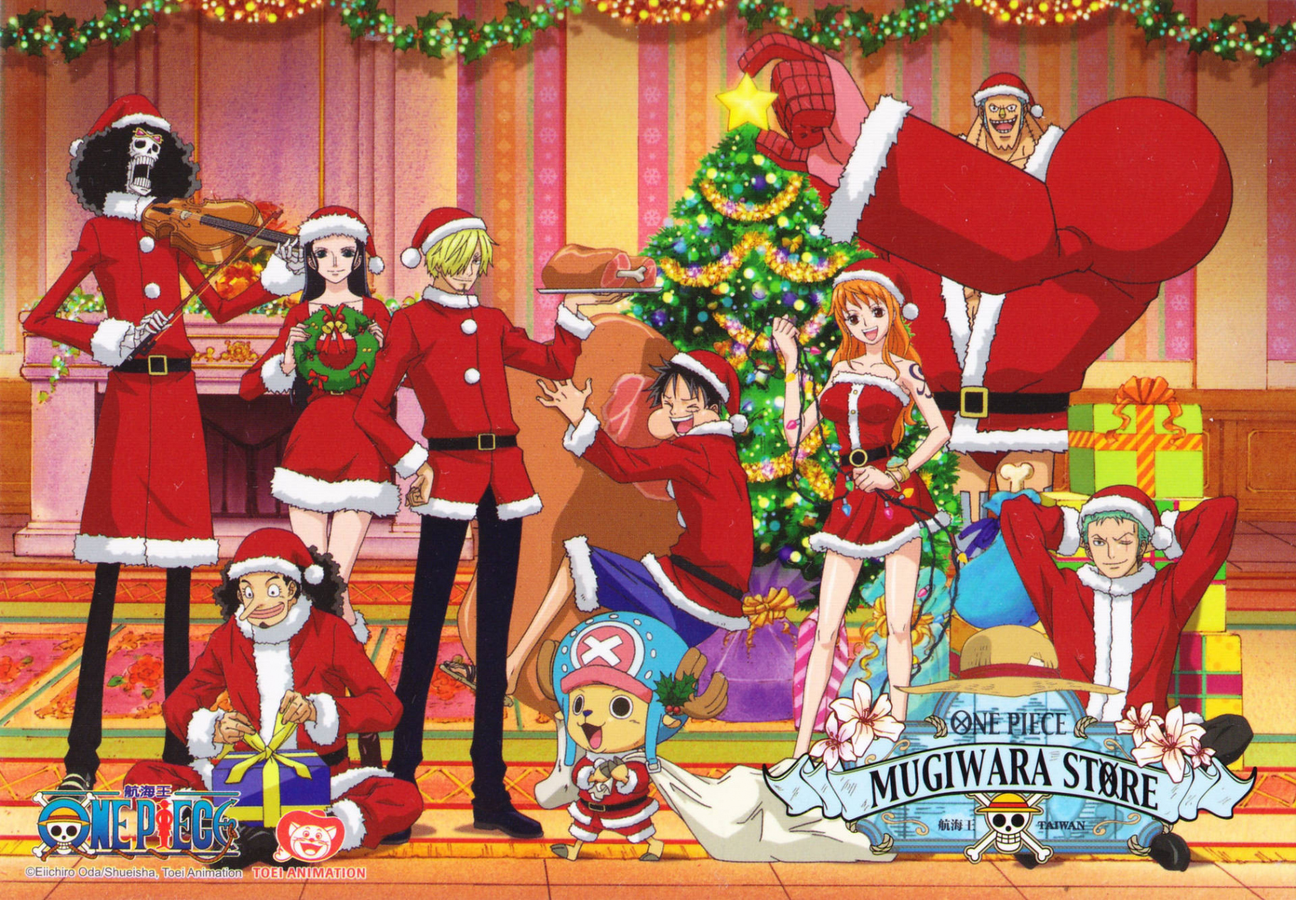 Download One Piece Anime Christmas Wallpaper  Wallpapers