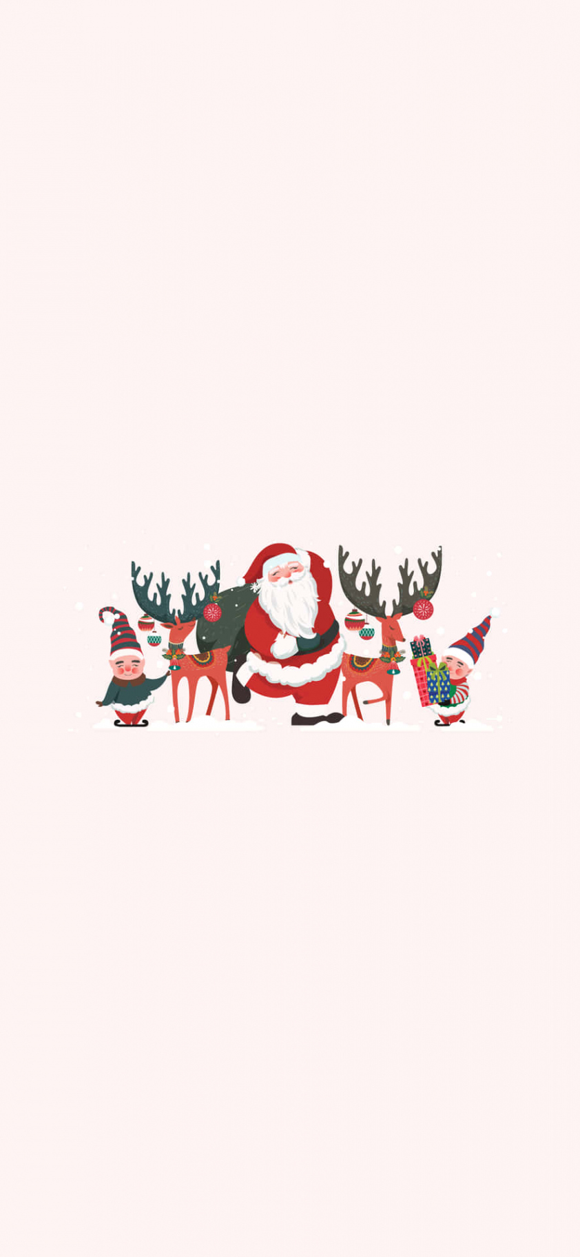 Download Santa Claus Simple Aesthetic Cute Christmas Wallpaper