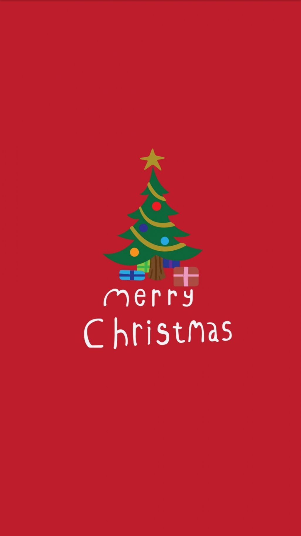 Download Simple Red Merry Christmas Iphone Wallpaper  Wallpapers