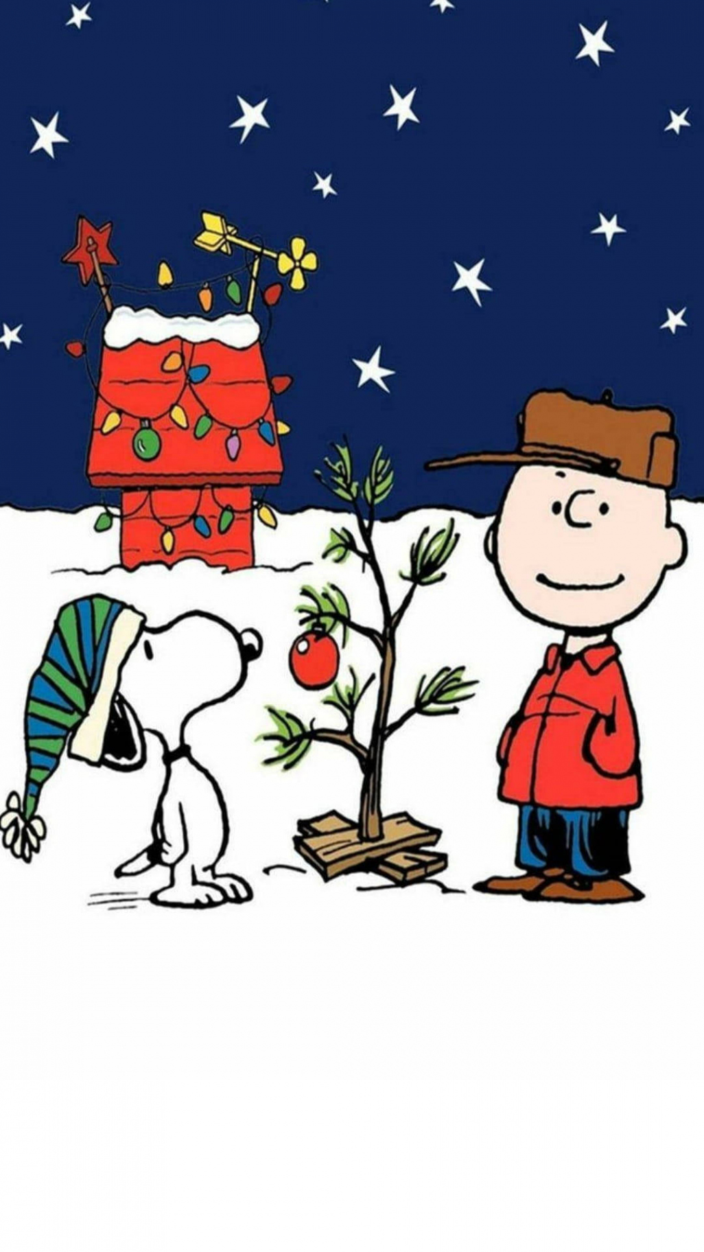 Download Snoopy Christmas Evening Wallpaper  Wallpapers