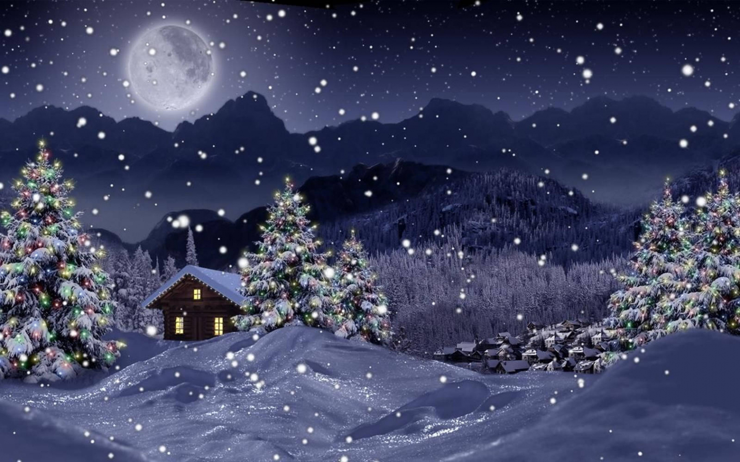 Download Winter Christmas Live d Wallpaper  Wallpapers