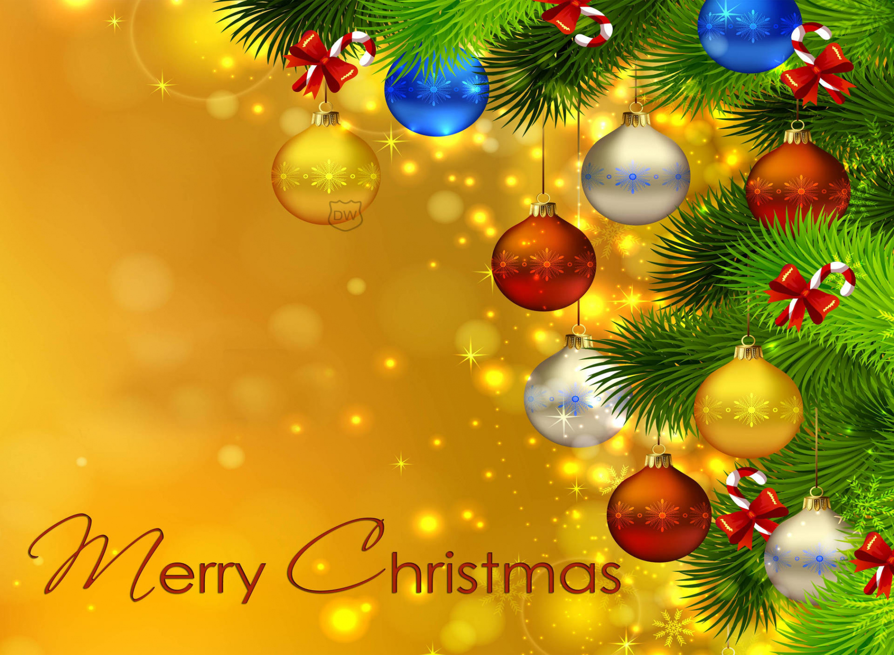 Download Wishing You a Merry & Bright Christmas! Wallpaper