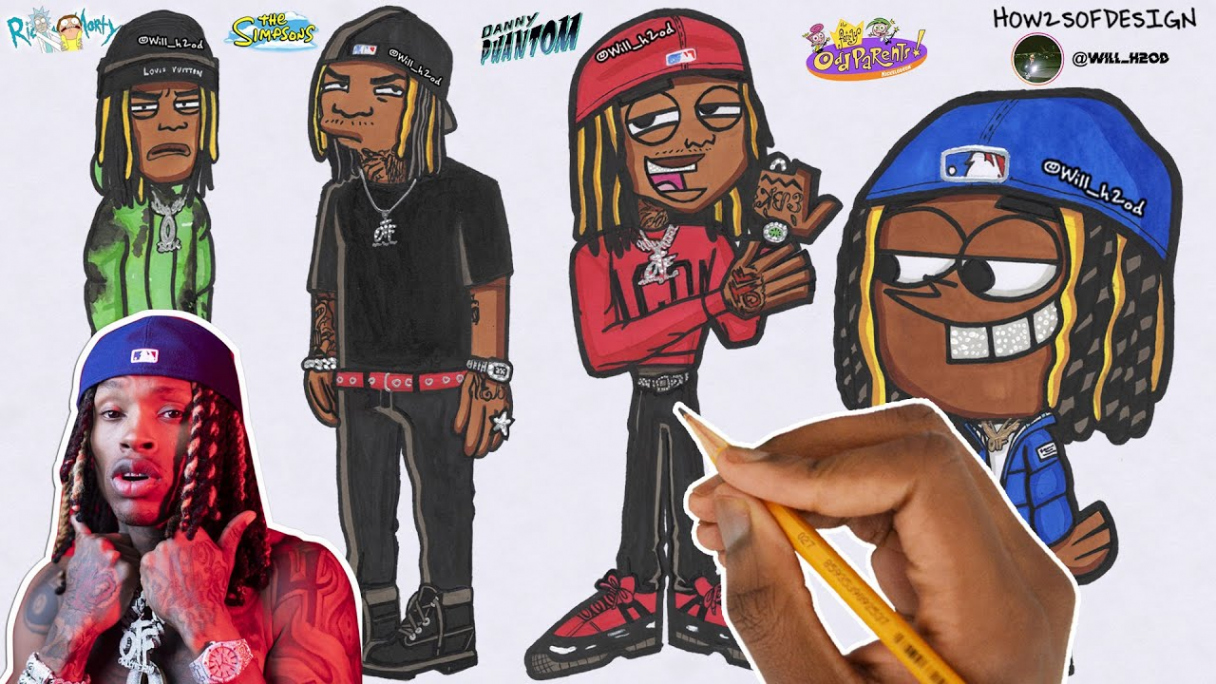 DRAW KING VON IN  STYLES !!