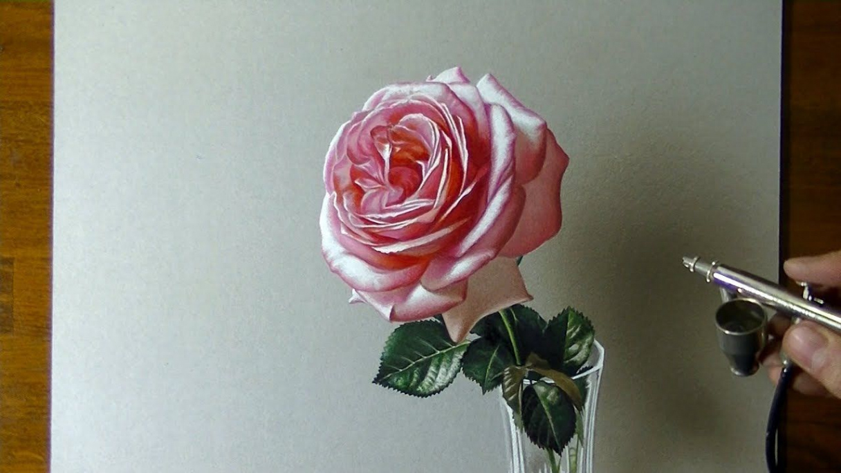 Drawing Rose Flower  Flower drawing, Realistic flower drawing, Flower  painting videos