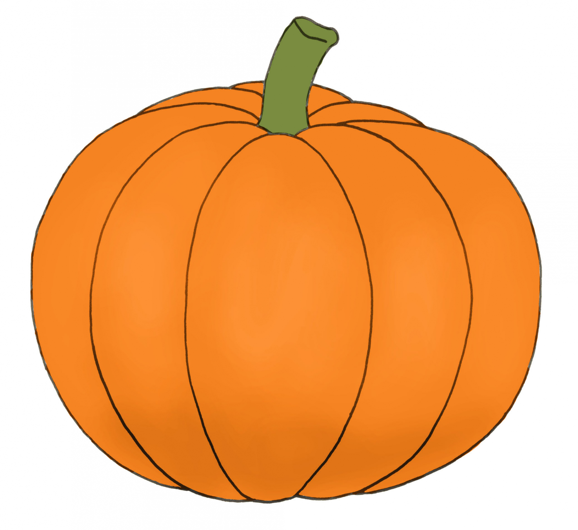 Easy Pumpkin Drawing: ( Steps)! - The Graphics Fairy