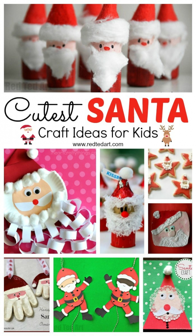 Easy Santa Craft Ideas for Kids - Red Ted Art - Kids Crafts