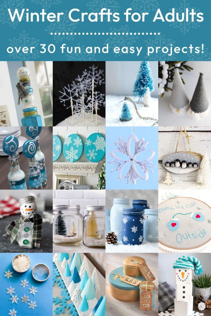 + Easy Winter Crafts for Adults!  Easy winter crafts, Winter