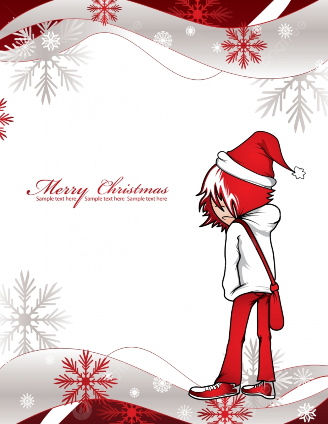 Emo Kid On A Christmas Background Wallpaper Image For Free